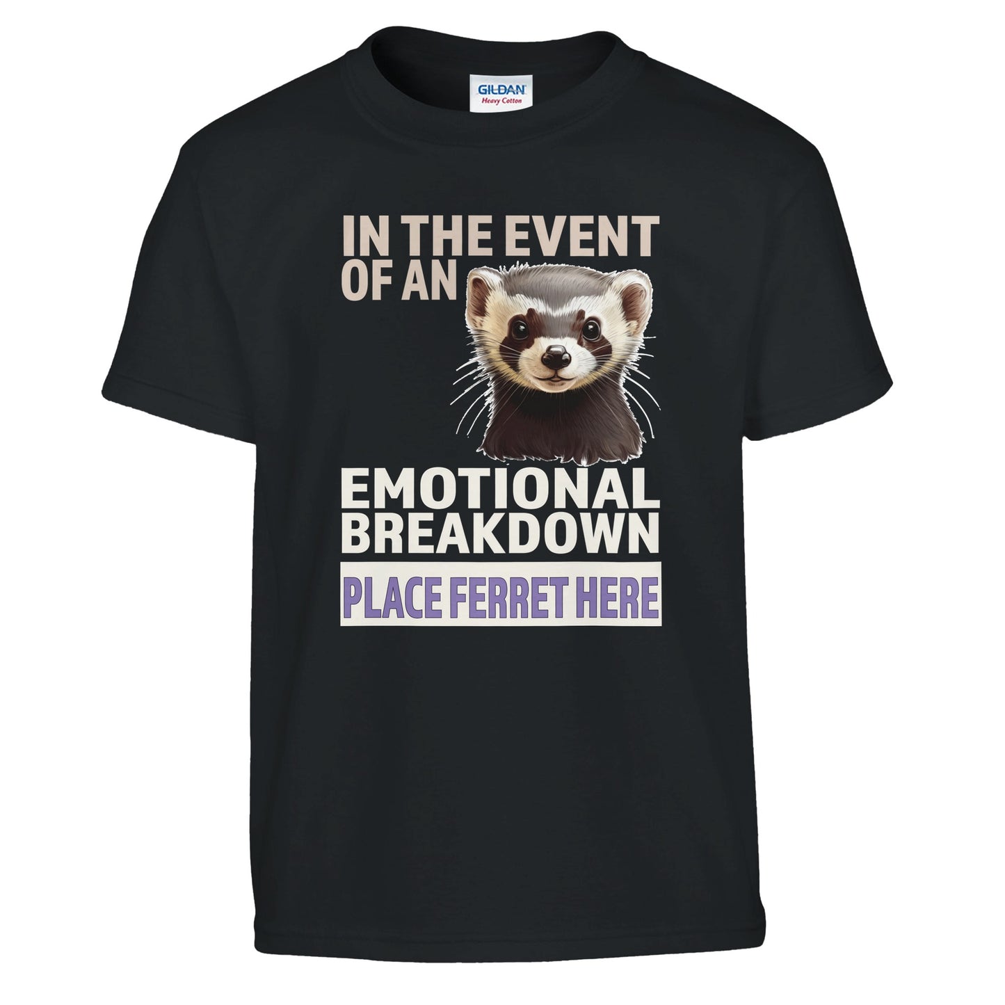 Place Ferret Here Kids T-shirt