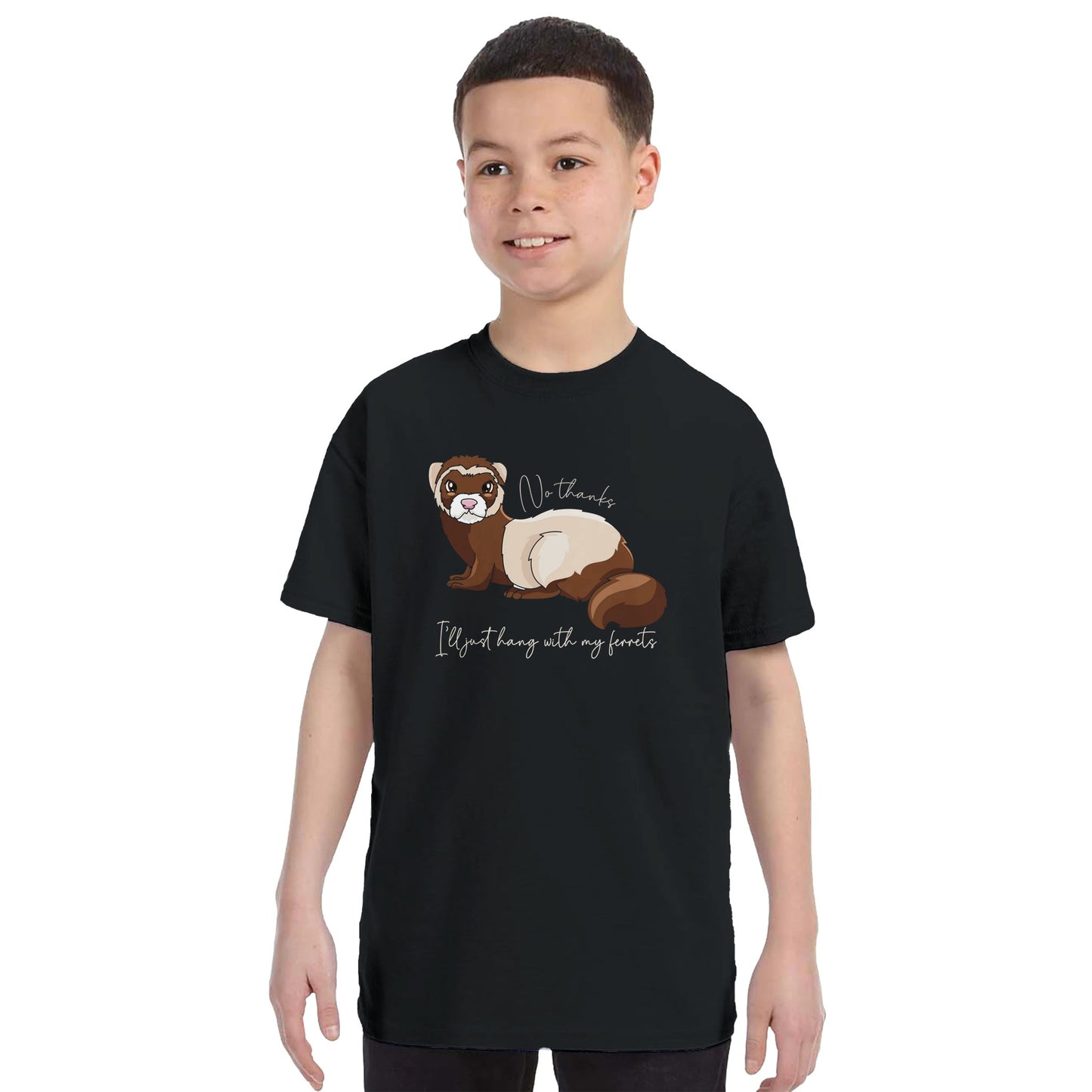 Rather Hang With Ferrets Kids T-shirt