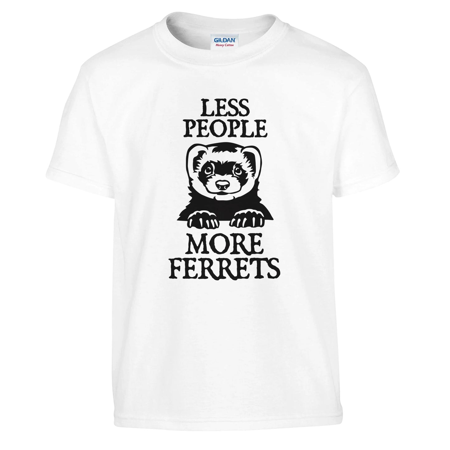 Less People More Ferrets Kids T-shirt