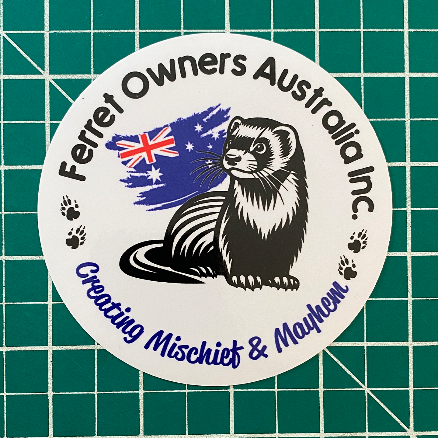 Ferret Owners Australia Sticker