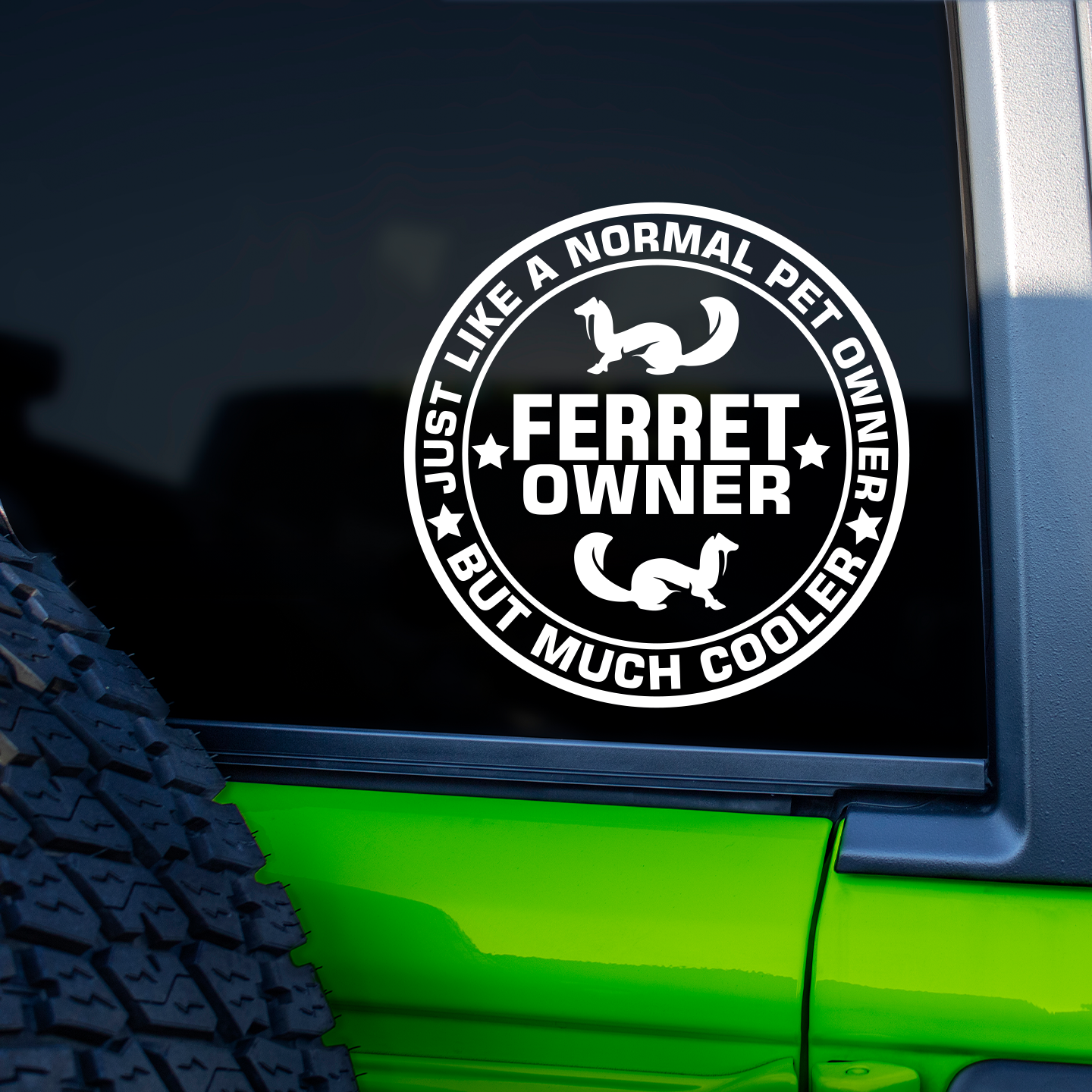 Ferret Owner Sticker