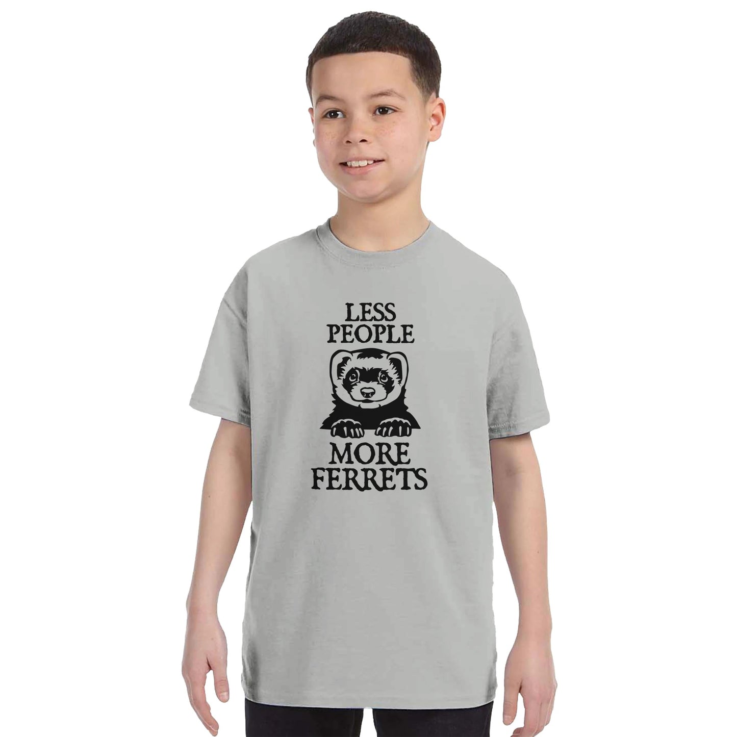 Less People More Ferrets Kids T-shirt