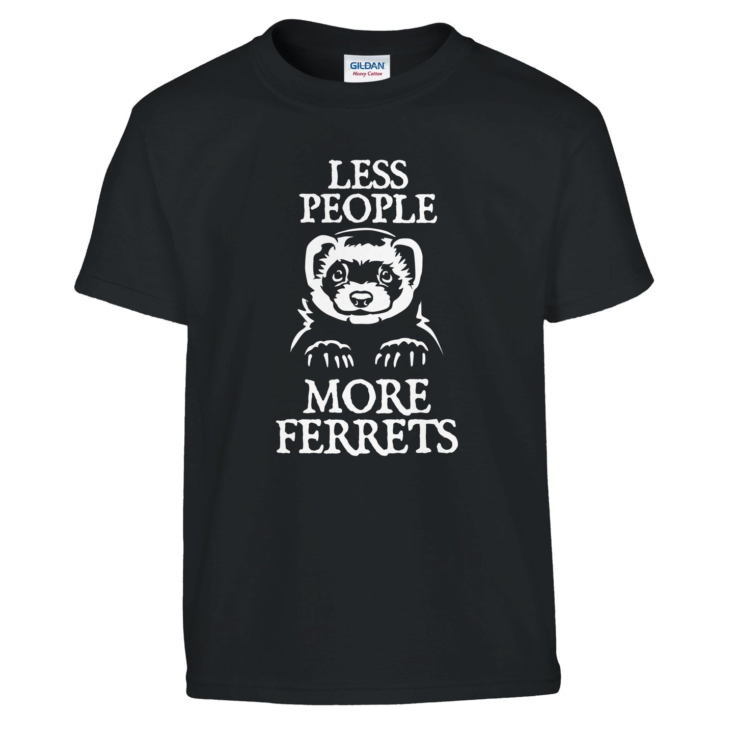 Less People More Ferrets Kids T-shirt