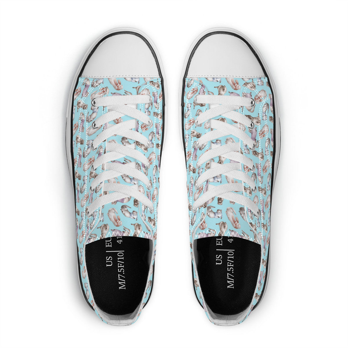 Ferret Blue Unisex Classic Low Top Canvas Shoes