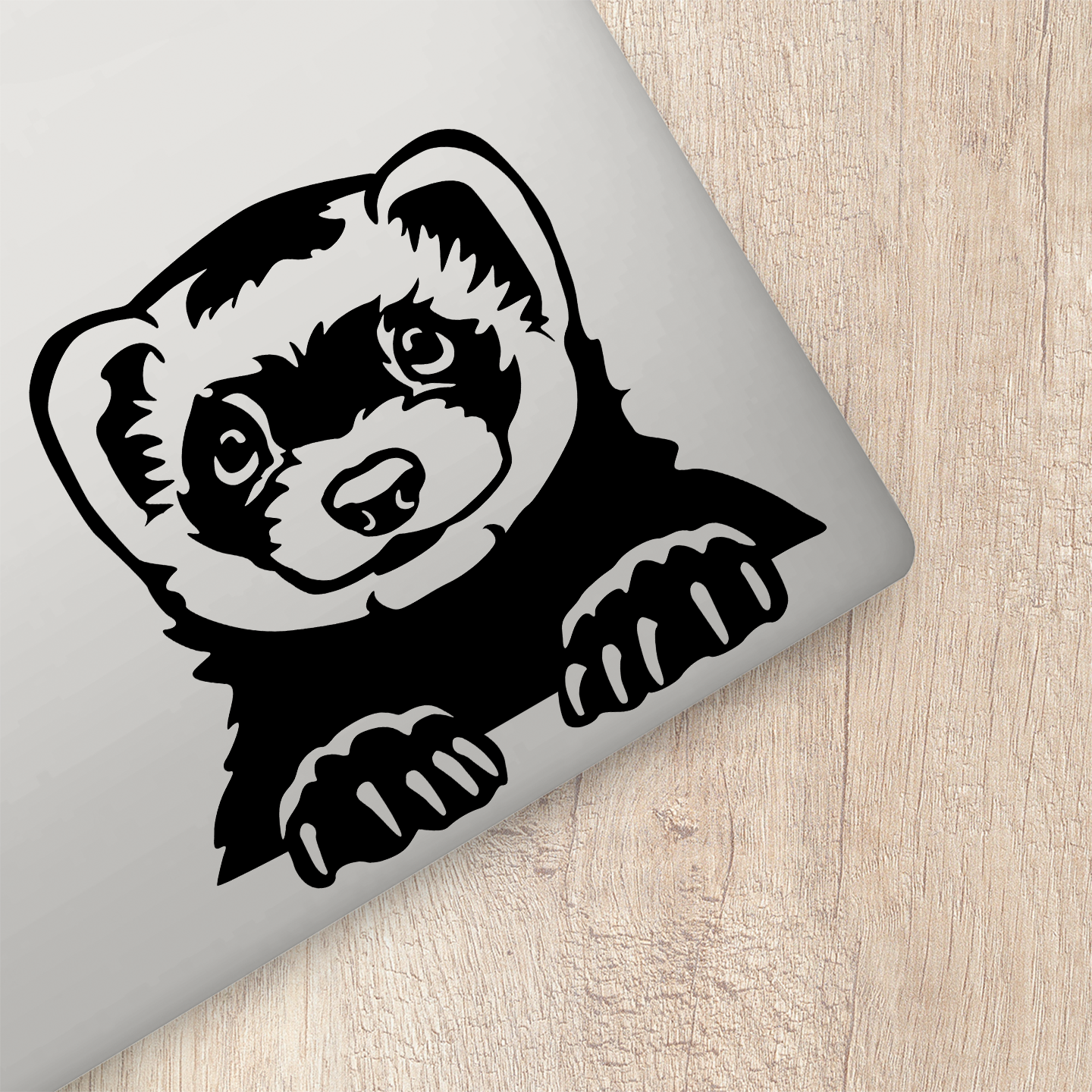 Ferret Peeping Sticker