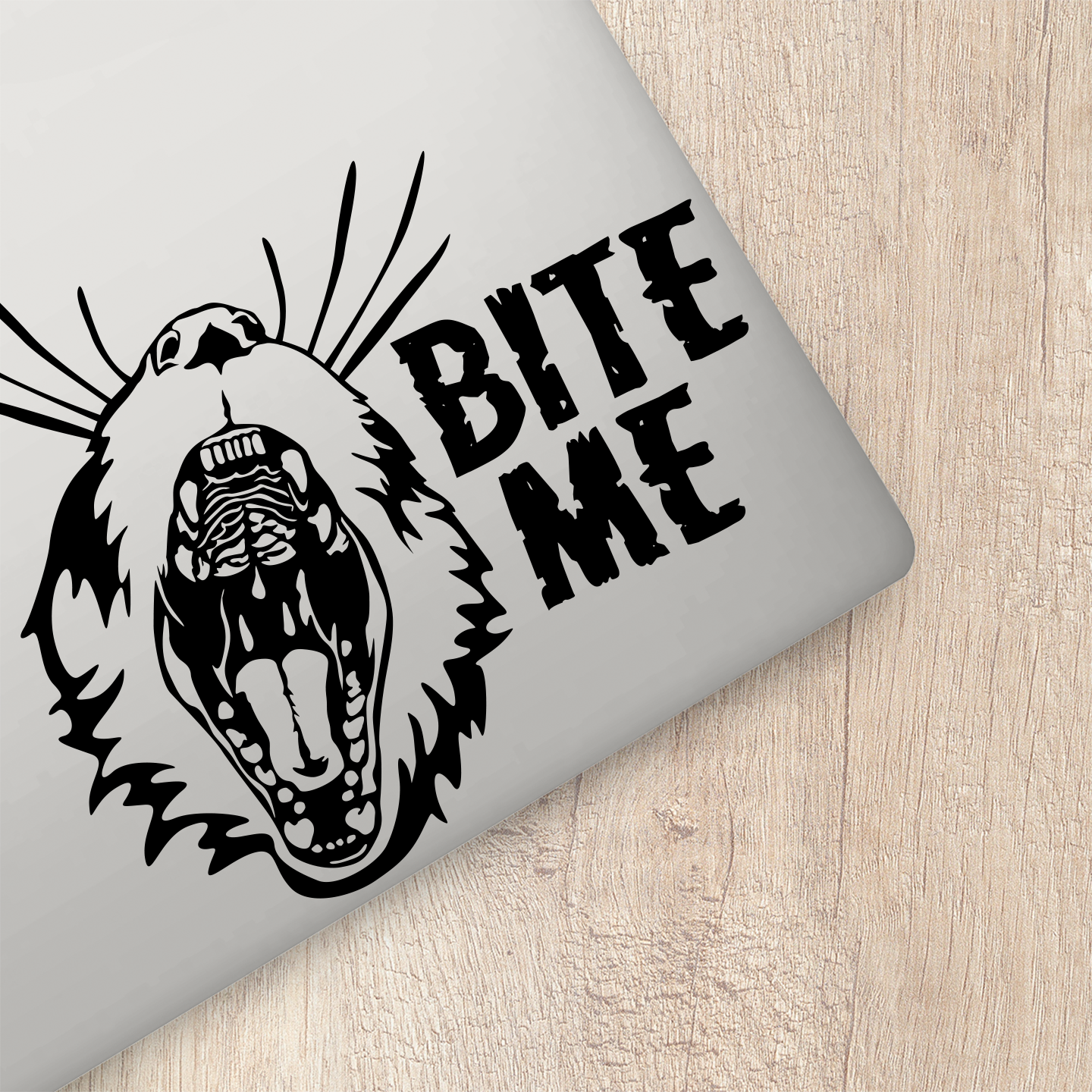 Ferret Bite Me Sticker