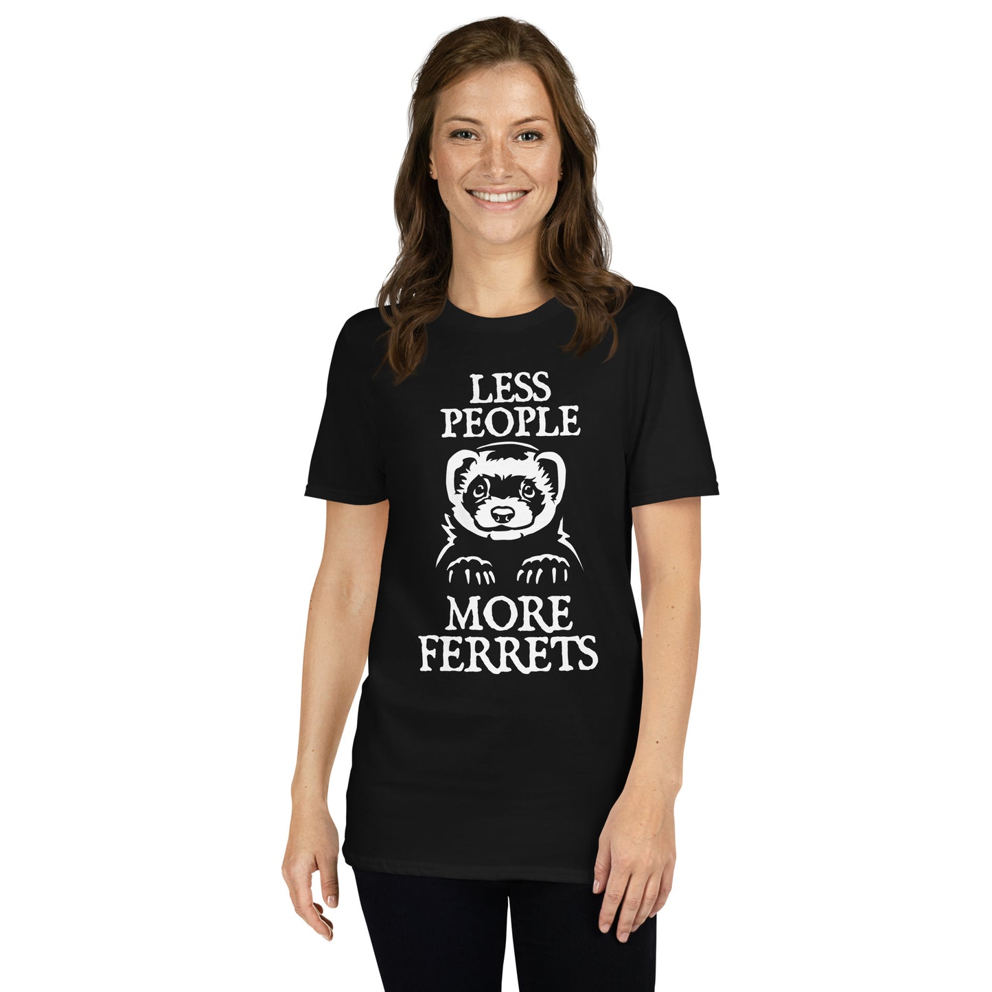 Less People More Ferrets Unisex T-Shirt