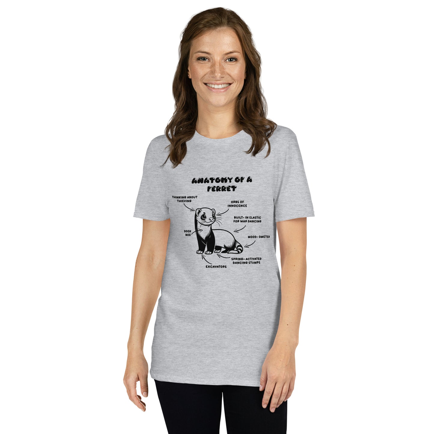 Anatomy Of A Ferret Unisex T-Shirt