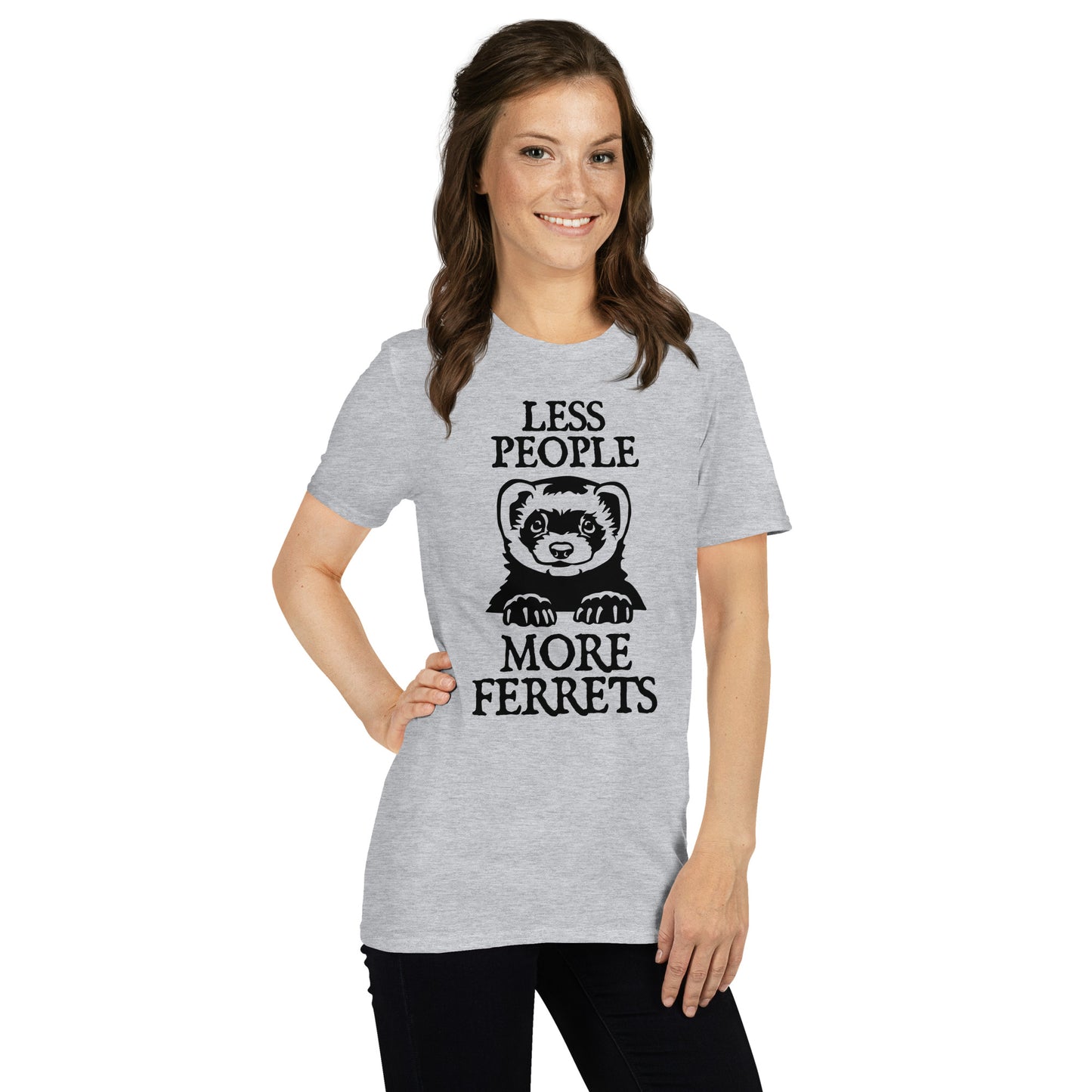 Less People More Ferrets Unisex T-Shirt