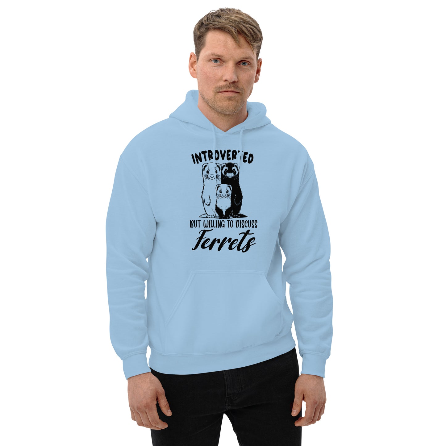 Ferret Introverted Unisex Hoodie