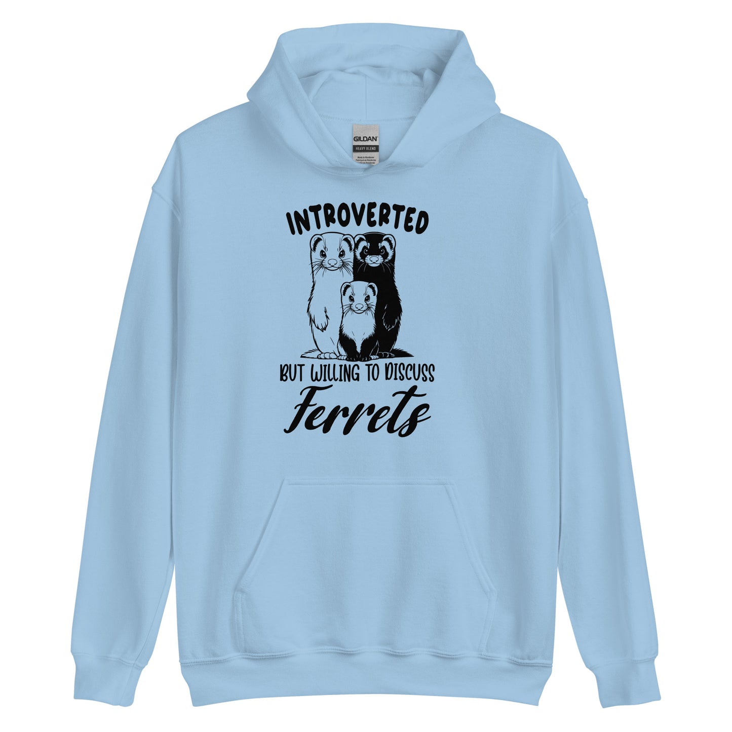 Ferret Introverted Unisex Hoodie