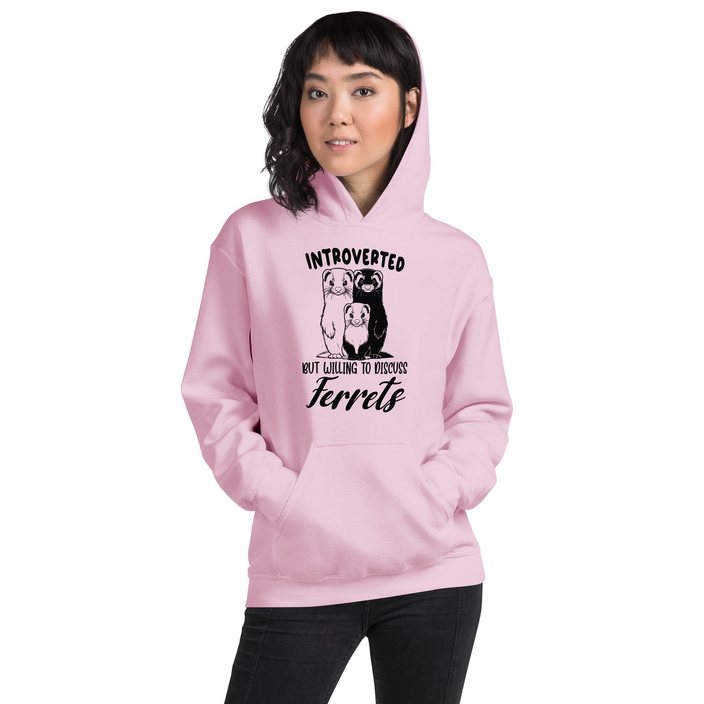 Ferret Introverted Unisex Hoodie