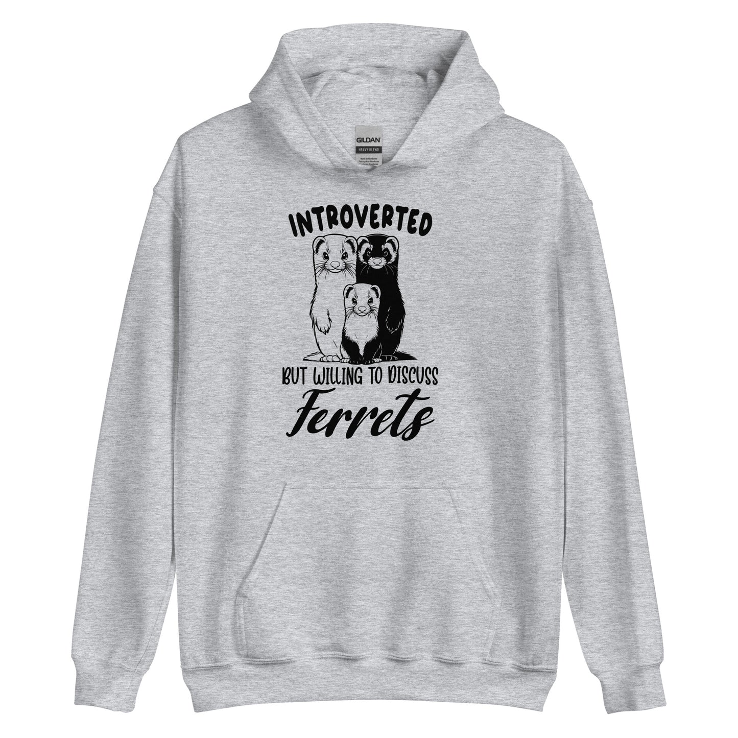 Ferret Introverted Unisex Hoodie