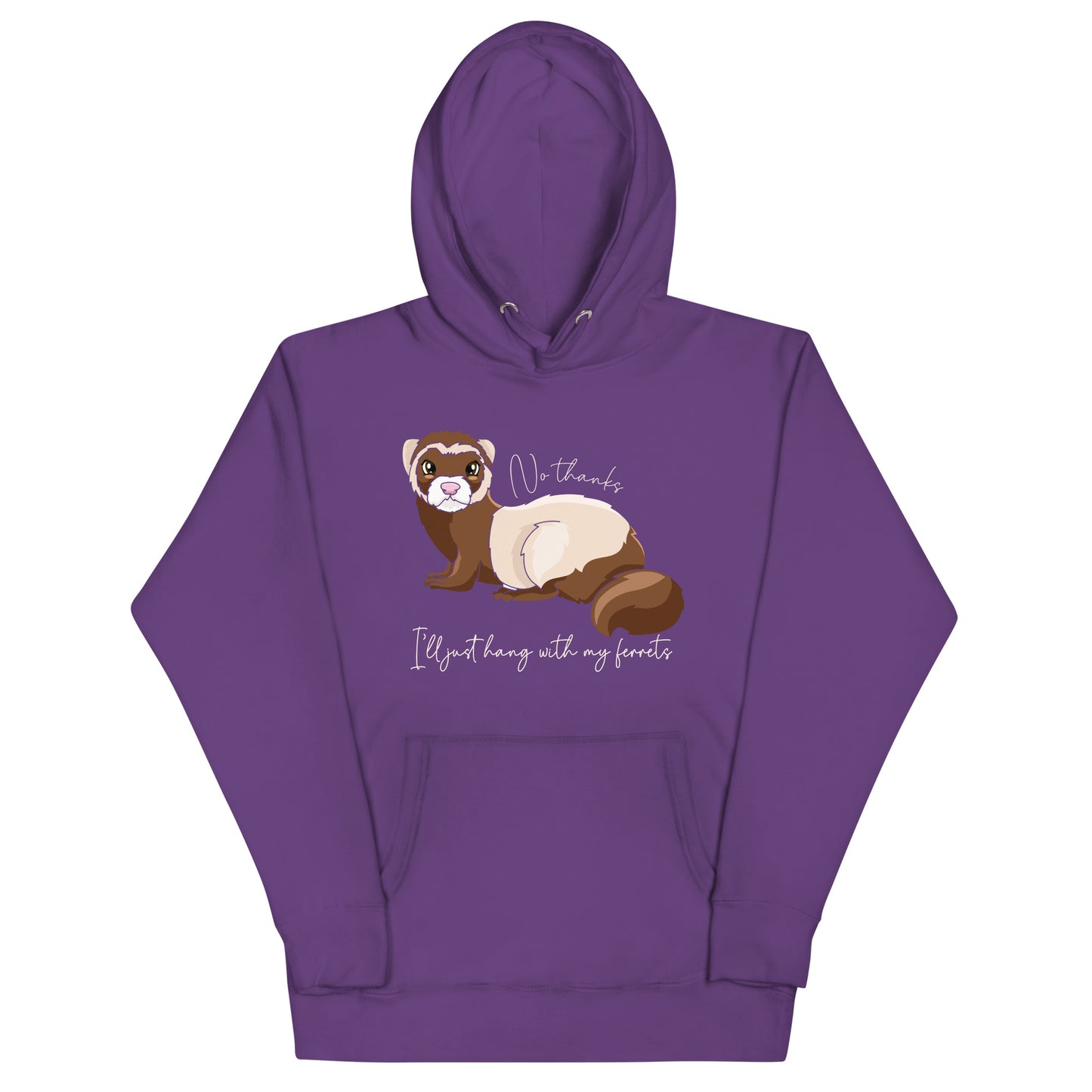 No Thanks I'll Just Hang With My Ferrets Unisex Hoodie
