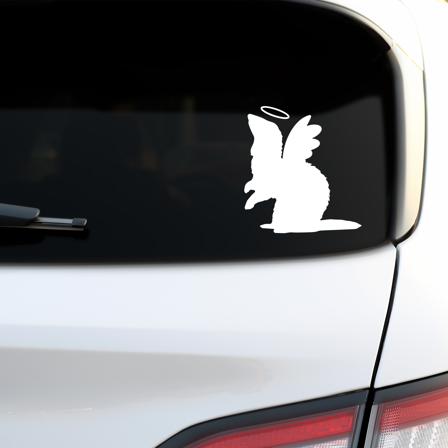 Ferret With Wings Memorial Sticker