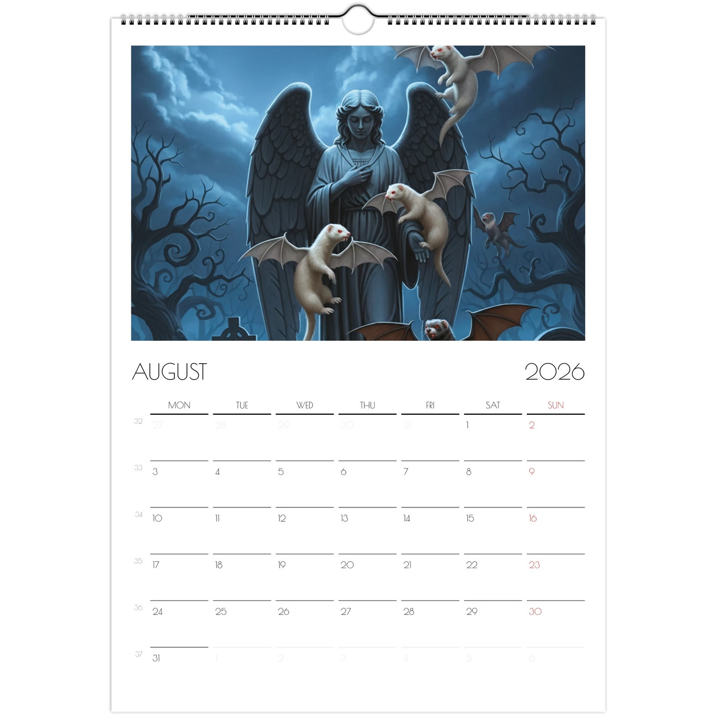 2026 Ferret Owners Australia Fantasy Art Calendar