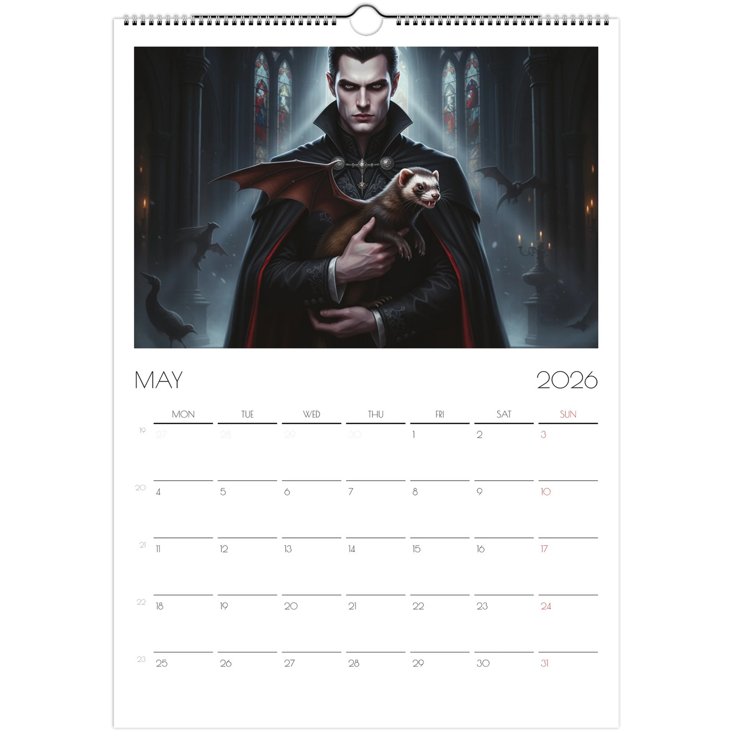 2026 Ferret Owners Australia Fantasy Art Calendar
