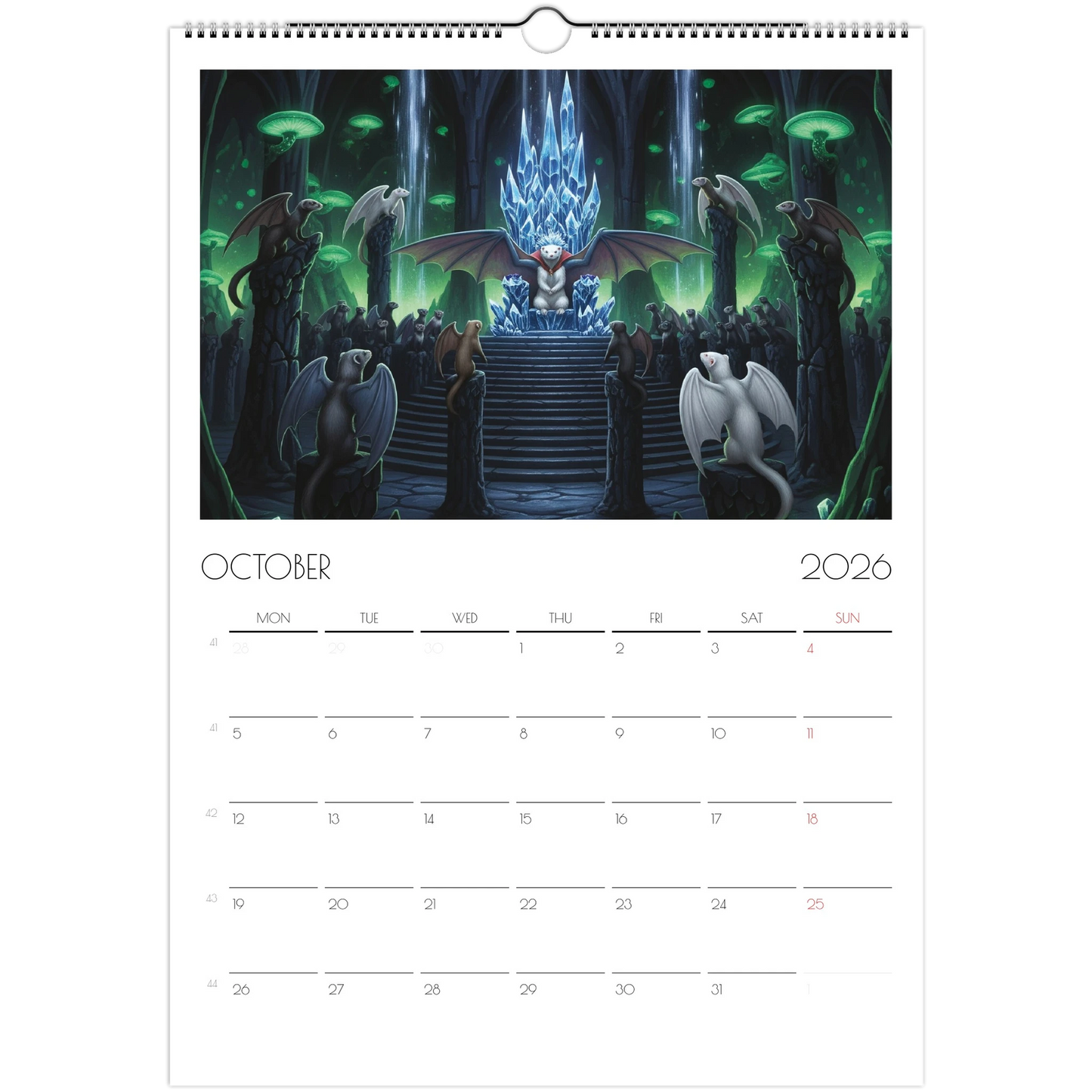 2026 Ferret Owners Australia Fantasy Art Calendar