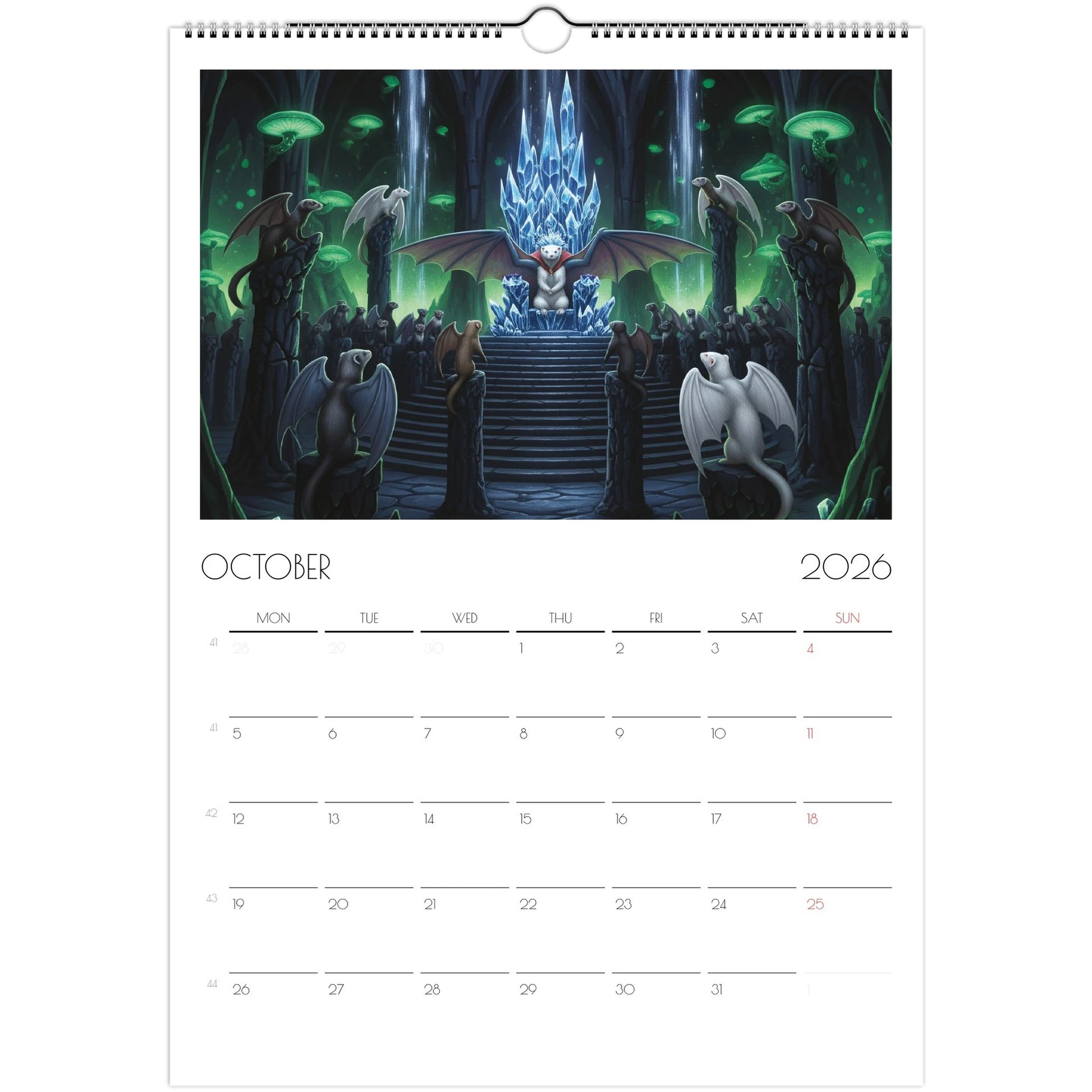 2026 Ferret Owners Australia Fantasy Art Calendar