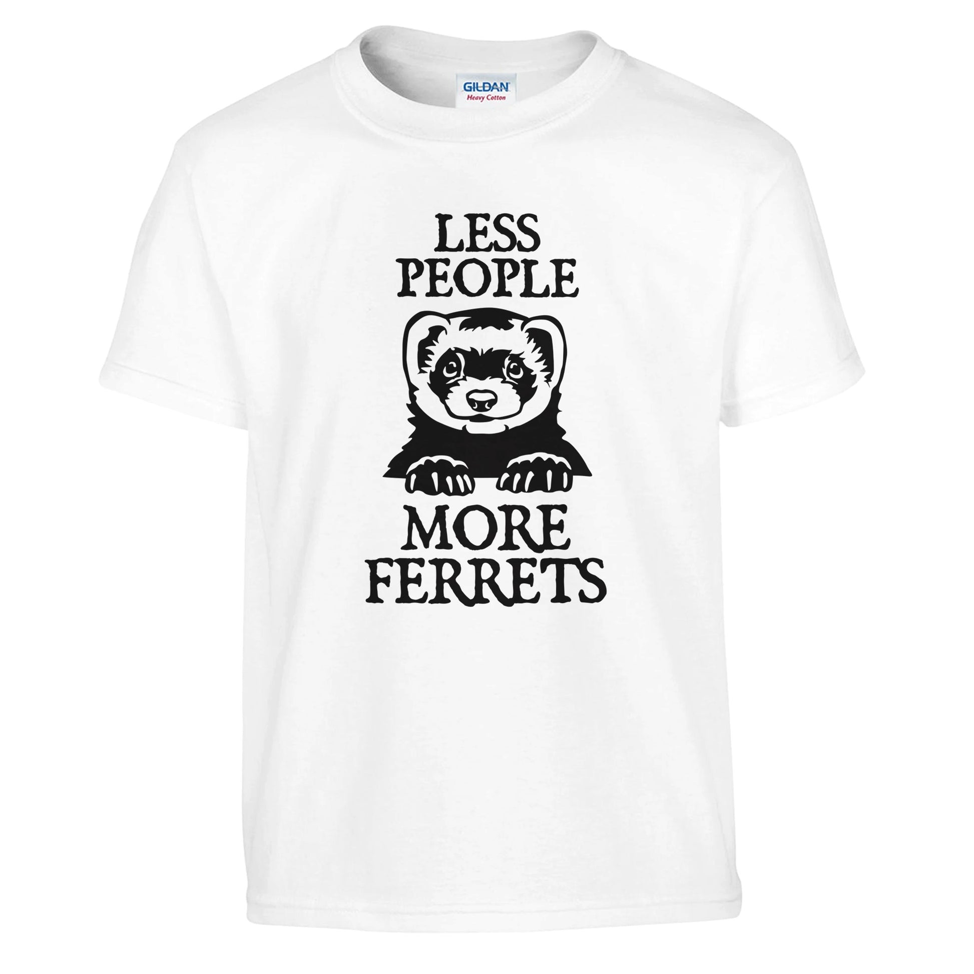 Less People More Ferrets Kids T-shirt