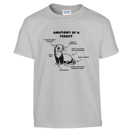 Anatomy Of A Ferret Kids T-shirt