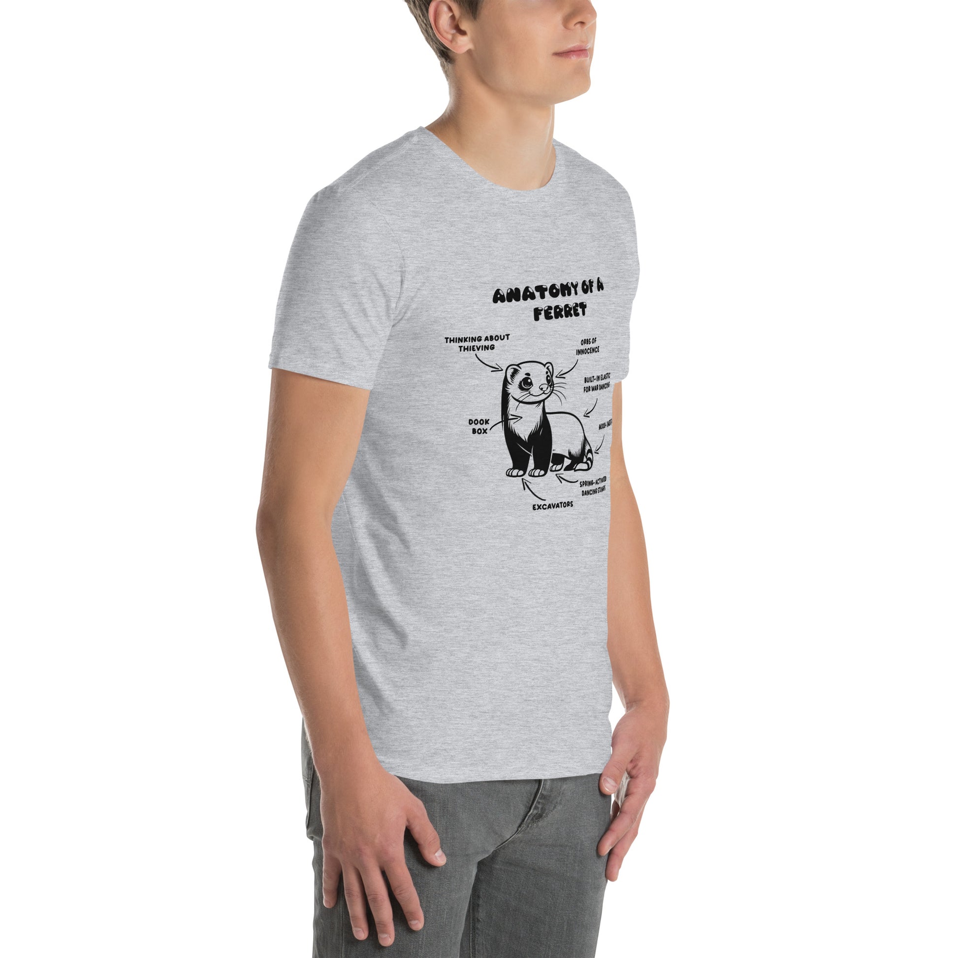 Anatomy Of A Ferret Unisex T-Shirt