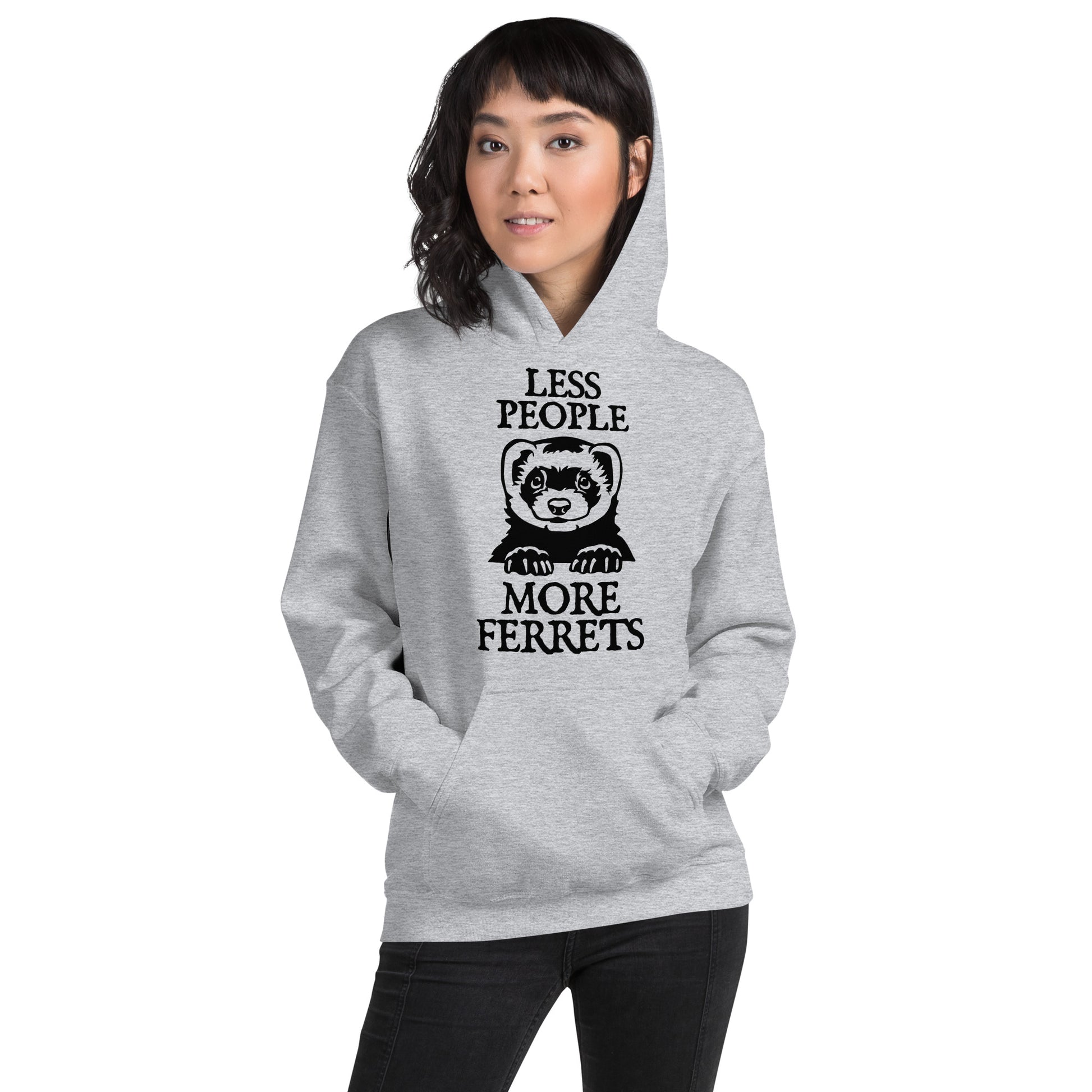 Less People More Ferrets Unisex Hoodie