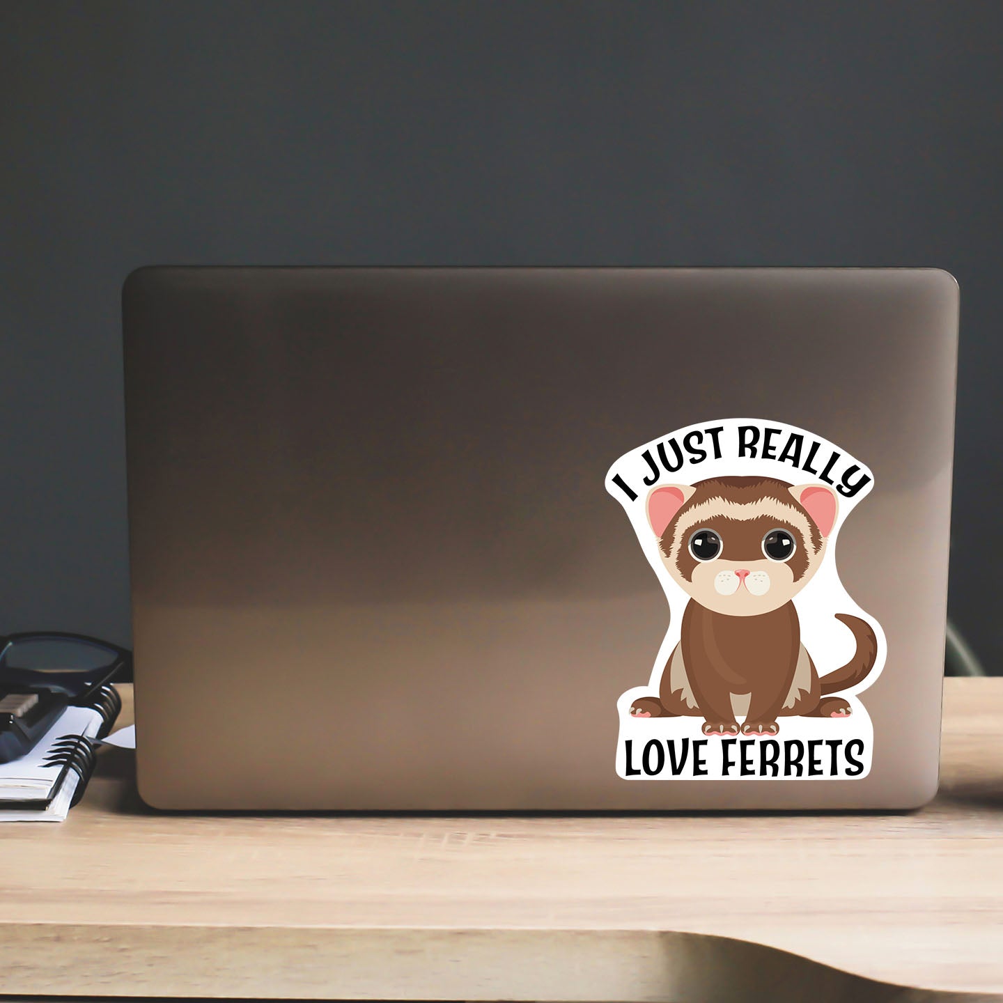 I Just Really Love Ferrets Sticker